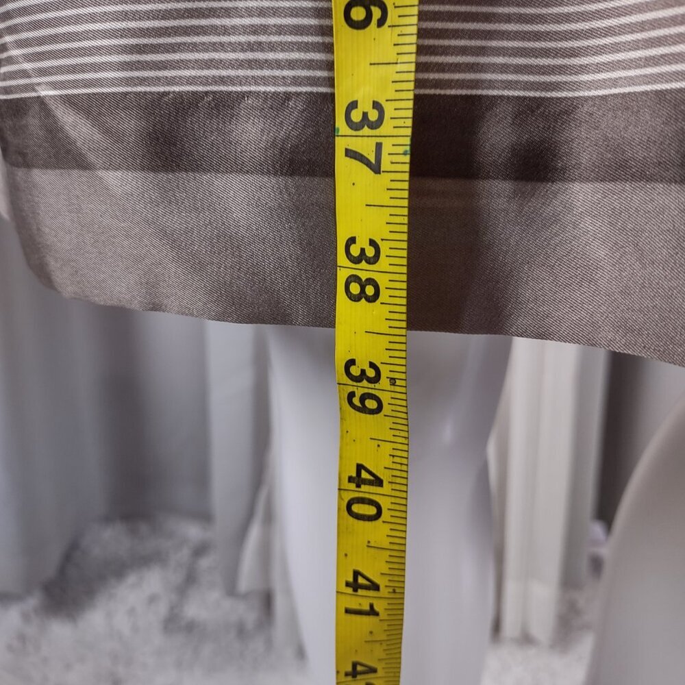 Banana Republic 100% Silk Striped Sheath Knee Length Dress Petite 4P - Picture 7 of 11